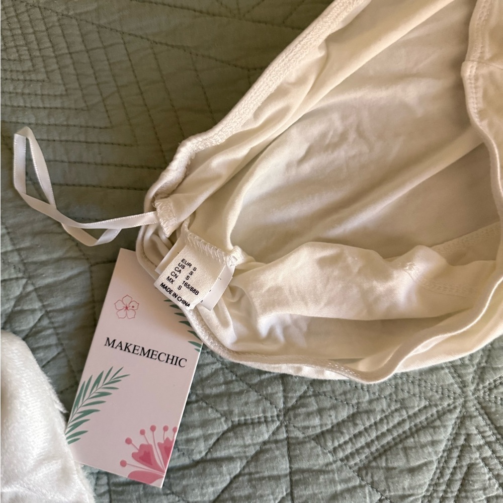 White Everyday Bandeau with Removable Straps - Unbranded - Picture 4 of 4